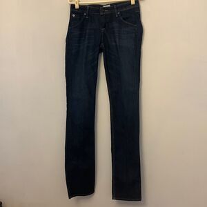 Hudson Carly straight denim jeans. Size 26 Inseam 34” EUC